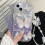Compatível com iPhone, Capa protetora com glitter de borboleta fofa e pulseira para mulheres/meninas, roxa para iPhone 14 Plus. 8
