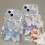Compatível com iPhone, Capa protetora com glitter de borboleta fofa e pulseira para mulheres/meninas, roxa para iPhone 14 Plus. 2