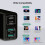 USB C-lader, 40W USB multihurtiglader, Flere USB-uttak USB-ladeadapter, USB-lader 3