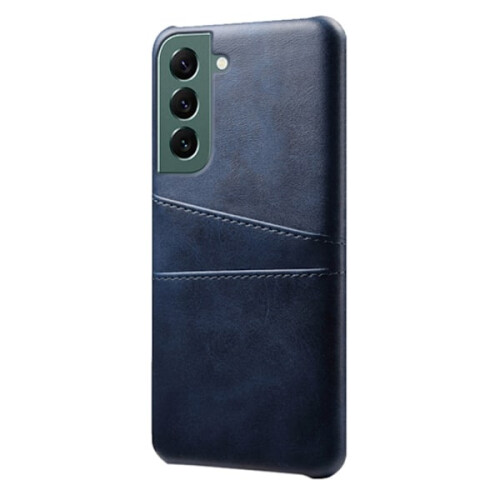 Capa de couro azul compatível com Samsung Galaxy S24 com compartimento para cartão 1