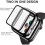 Γυαλί+ Κάλυμμα Συμβατό με Apple Watch44mm/40mm, 42mm/38mm, Προστατευτικό Οθόνης + Προφυλακτήρας 3