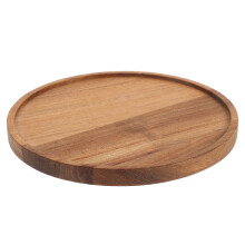 Bandejas decorativas giratórias de madeira para mesa de centro, pratos de madeira, bandeja de madeira para jantar.