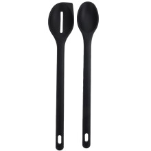 Colher para Salada, Utensílio de Cozinha, Colheres para Servir, Domésticas, de Silicone, Práticas para Cozinhar e Misturar.