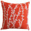 Μαξιλαροθήκη Coral Orange, 12x12 ιντσών με λουλούδια, τετράγωνη θήκη μαξιλαριού από 1