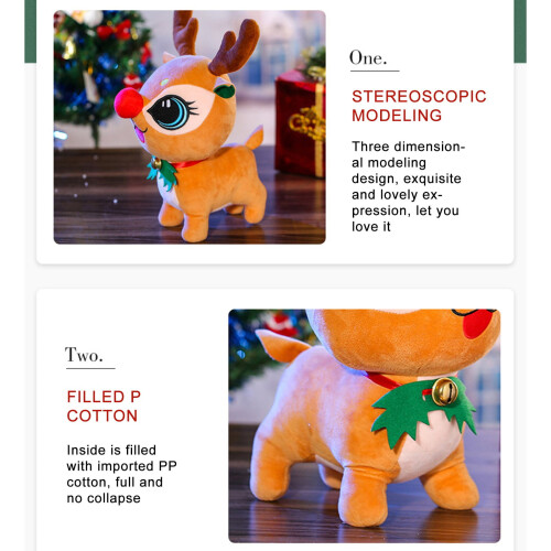 Herrnalise Toys Χριστουγεννιάτικο λούτρινο παιχνίδι με άλκες, δώρο γενεθλίων, δώρο 1