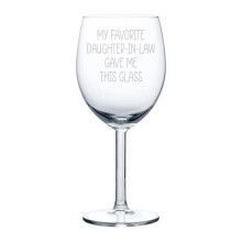 Weinglas-Kelch als Geschenk Meine Lieblingsschwiegertochter hat mir dieses Glas geschenkt Lustiges Glas für Schwiegervater (10oz)