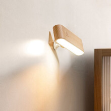 Oplaadbare wandlampen met 360 draaibare, dimbare, op batterijen werkende wandlamp stijl 1