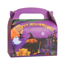Liquidação! Pacote com 24 caixas de doces para o Halloween, em papel kraft, embalagem artesanal, perfeitas para presentes infantis, decoração de