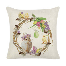 Fodere per cuscini pasquali Herrenming 45x45 cm, fodere decorative per cuscini in stile rustico per la casa, matrimoni, decorazioni per esterni e