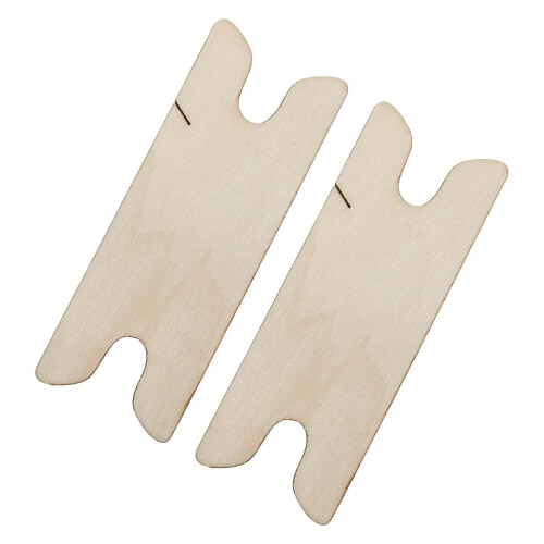 S SERENABLE4X2Pieces Ξύλινο Κασκόλ Ύφανσης για Πλέξιμο, Πλεκτό 2