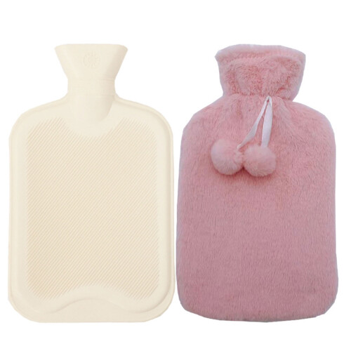 Happy date 500ml/1000ml/2000ml καουτσούκ θερμοφόρα με κάλυμμα πλεκτή, χριστουγεννιάτικη 1