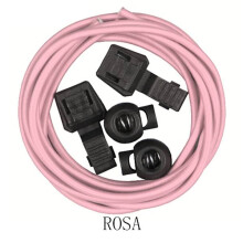 Lacci elastici per scarpe (con coulisse) Lunghezza: 100 cm Rosa