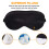 2Pack Silk Sleep Mask for Women, Light Blocking Breathable Eye Mask for Sleeping with Adjustable Strap 4