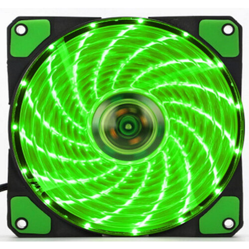 Kiplyki Groothandel 15LED Licht Stil 120mm DC12V4Pin PC Computerbehuizing Koelventilator Mod GN