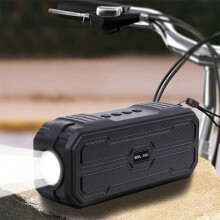 Głośnik Bluetooth Aufmer Solar 10 W, ponad 30 godzin odtwarzania, bas BT5.0 HiFi, dźwięk stereo, karta TF/oświetlenie/Aux, przenośny