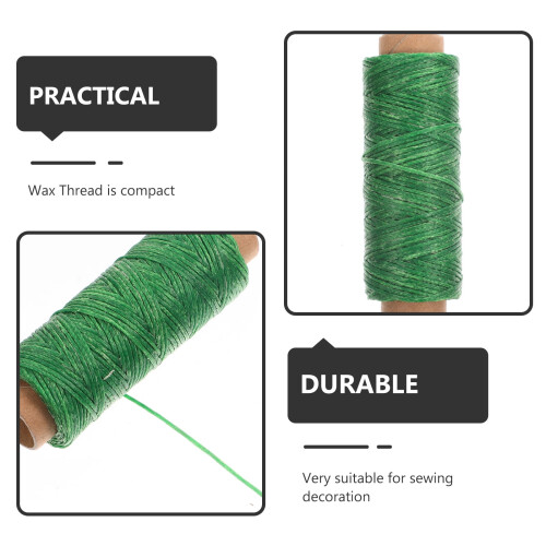12Rolls Wax Line Είδη Ραπτικής Δερμάτινο Δακτύλιο Χειροτεχνίας Κερωμένο Σπάγκο 2