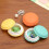 Collier, bague, boucles d'oreilles, coffret de présentation, gâteau macaron multicolore 8