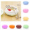Collier, bague, boucles d'oreilles, coffret de présentation, gâteau macaron multicolore 6