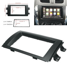 GLFILL för 2007-13 Suzuki SX4 Dubbel-DIN Stereo Radio Plåt Ram Panel Trim Instrumentpanel Kit