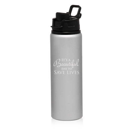 Μπουκάλι νερού ταξιδιού από αλουμίνιο 25oz για αθλητικά είδη Είναι μια όμορφη μέρα