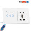 Priză inteligentă de perete Wifi comutator pentru Tuya Touch Light Switch multifuncțională priză 2