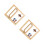 2Pcs Stylish Multi Color Rotary Photo Frame Desktop Table Decor 6
