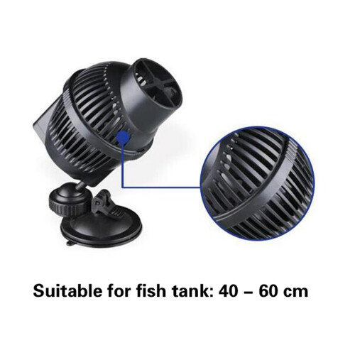 2Pcs Black Aquarium Circulation Pump Wave Maker with Suction Cup Base