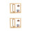 2Pcs Stylish Multi Color Rotary Photo Frame Desktop Table Decor 4