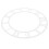 5Pcs Round Silver Mirror Clock Faces with Roman Numerals for DIY Walls 2