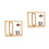 2Pcs Stylish Multi Color Rotary Photo Frame Desktop Table Decor 7
