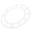 5Pcs Round Silver Mirror Clock Faces with Roman Numerals for DIY Walls 3