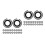40Sets Universal Impact Wrench Retainer Rings Durable Iron Rubber Set 5
