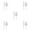 5Sets Professional Stainless Steel Cake Server Pearled Ceramic Handle 8