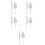 5Sets Professional Stainless Steel Cake Server Pearled Ceramic Handle 7