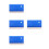 4Pcs Ergonomic Blue Car Film Squeegee Vinyl Wrap Tool for 6
