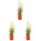 3Pcs Tiny Plastic Artificial Bonsai Models for Mini House Landscaping 4