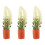 3Pcs Tiny Plastic Artificial Bonsai Models for Mini House Landscaping 6