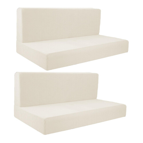 Tnarru2Pcs Capas para Assentos de RV, Capas para Almofadas de Camper, Capas Protetoras para Sofás e Móveis de Trailers, Fáceis de Instalar e 1