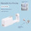 Sterile Disposable Ear Piercing Gun Kit with Pink CZ Studs, Fast Safe Self Piercing 2 Pack 2