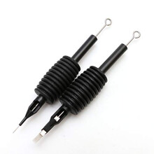 20 Disposable Silicone Tattoo Tube Grips with Assorted 1 Inch Needles Ergonomic Non Slip Design