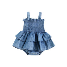 Hirigin Baby Mädchen Sommer Denim Strampler Kleidung Kleid Neugeborenen Sonnenanzug 3 6 9 12 18 Monate Einteiler Jumpsuit Outfits