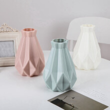 Vaso de flores moderno em cerâmica imitação, para decoração de casa, arranjo floral, sala de estar, verde.
