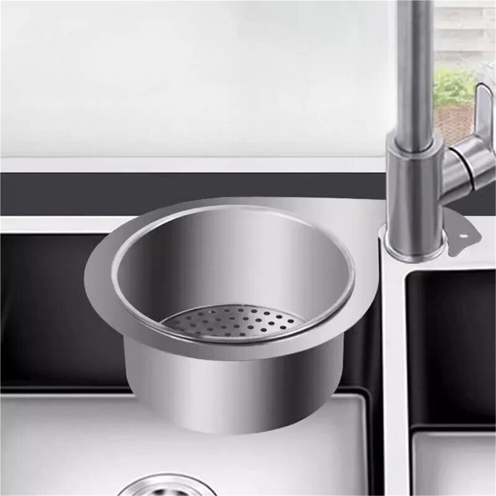 Kitchen Sink Caddy Stainless Steel Swan Sink Rack With Hooks For Fruit And Vegetable Draining 9450606514066