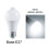 3X 85-265V E27 PIR Motion Sensor Lamp 12W Bulb with Motion Sensor Infrared Motion Detector Security Light White Light 2