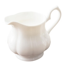 Ceramic Milk Jug 230ml European Style Bone China Coffee Creamer Pitcher with Drip Spout