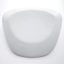 Luxury Spa Bath Pillow with Extra Strong Suction Cups, Head and Neck Support, White Quick Dry