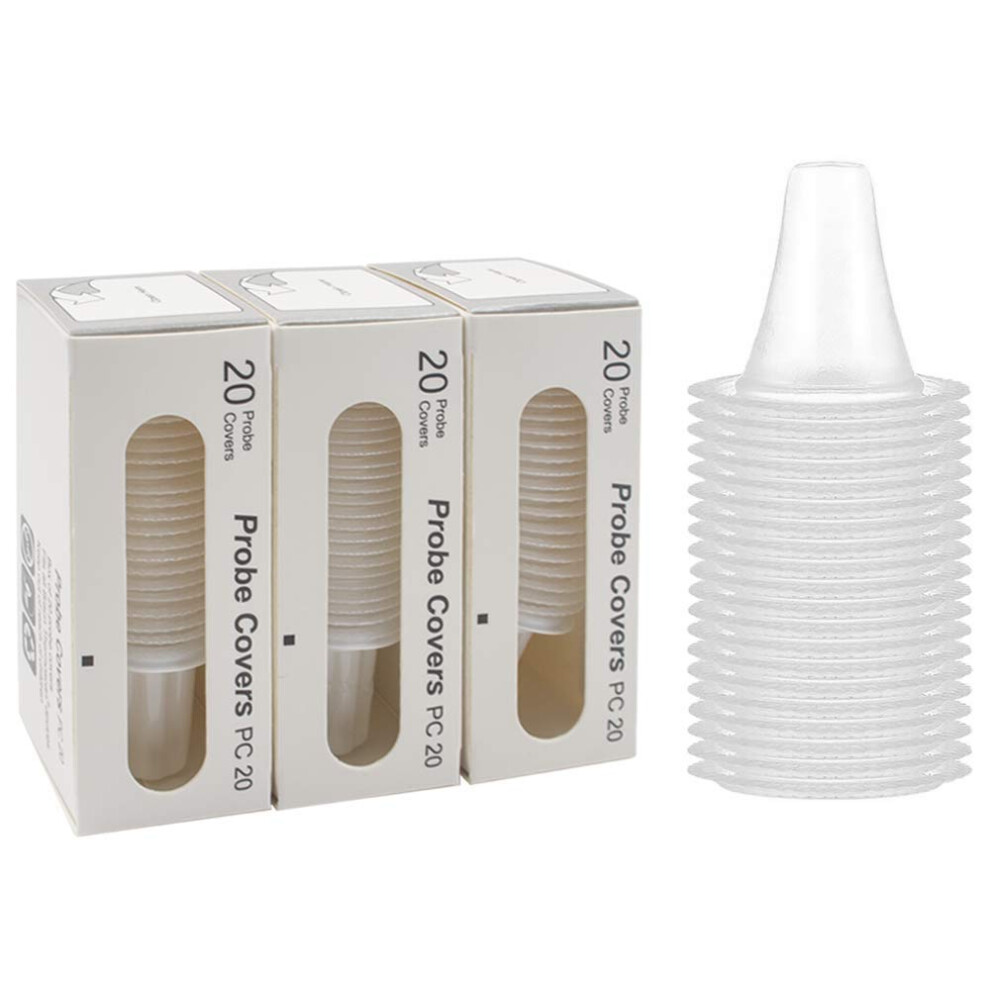 Ear Thermometer Probe Covers 60 Count, Lens Filters Compatible with Braun ThermoScan, Universal Hygienic Fit