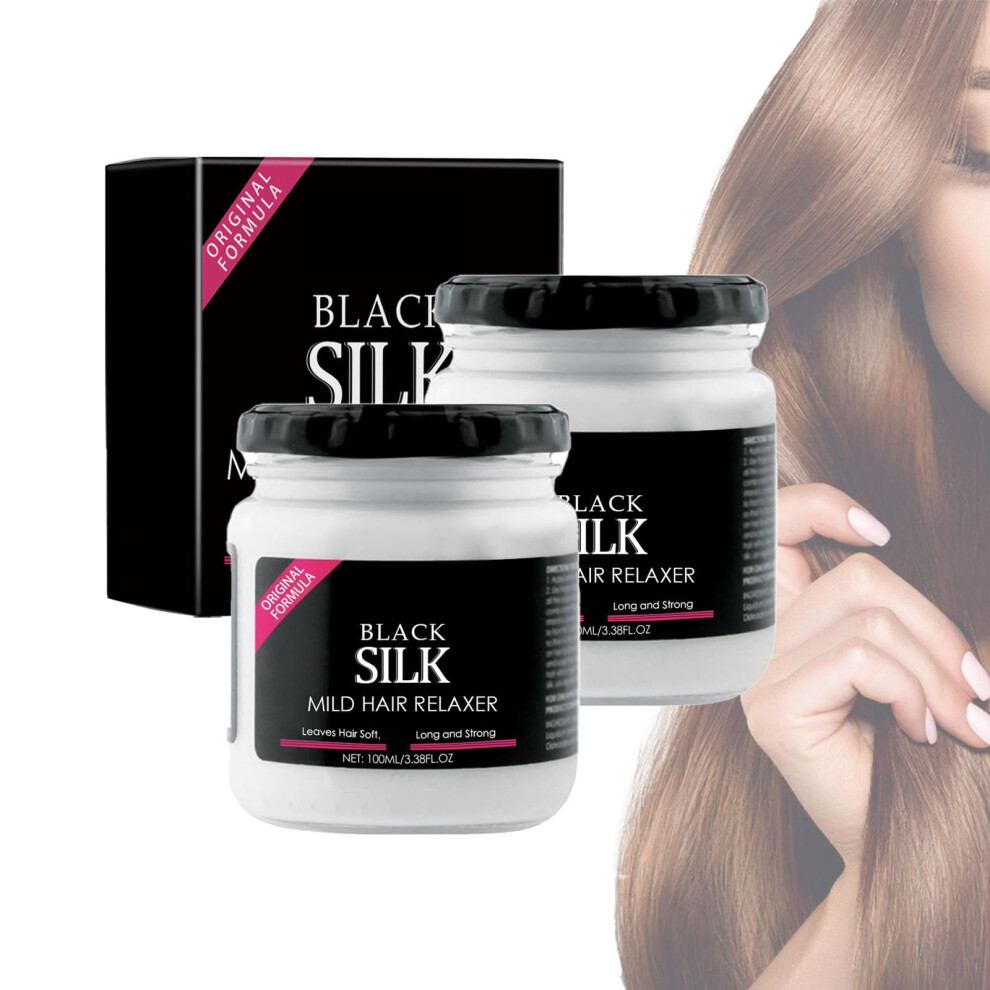 Hair Straightening Cream with Heat Protection, Anti Frizz Smoothing for Coarse and Curly Hair