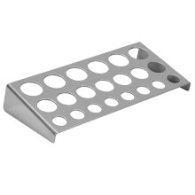 Stainless Steel Tattoo Ink Cap Holder 23 Holes with Stable Base for Professional Artists