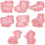 32 Pcs Biscuits Baking Mold Animal Molds Cookie for Chocolate Plastic 3
